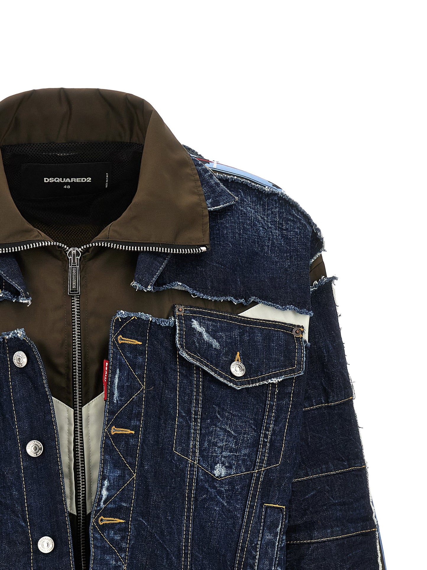 Dsquared² Blue Cotton Denim Jacket