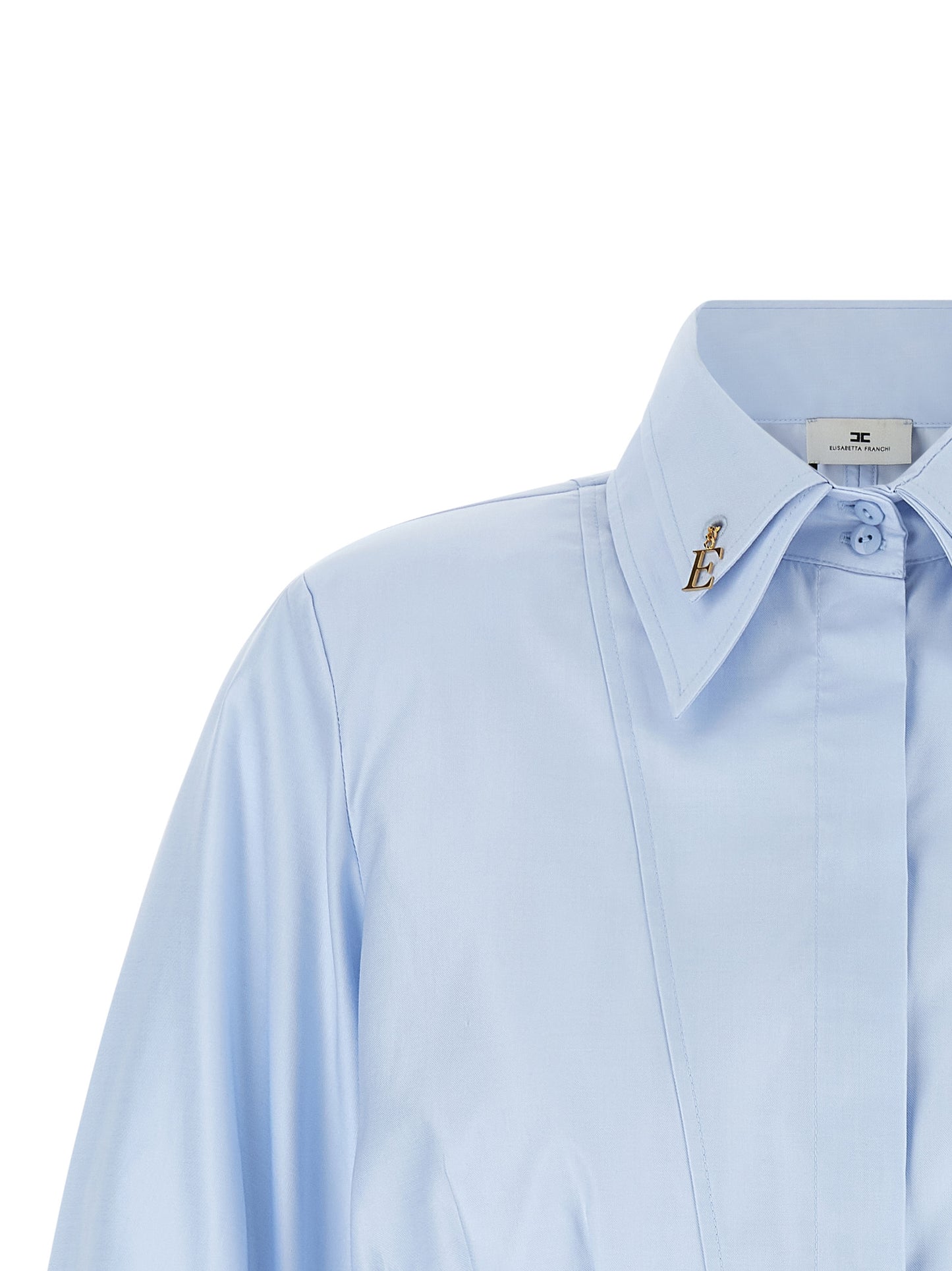 Elisabetta Franchi Blue Cotton Blouse