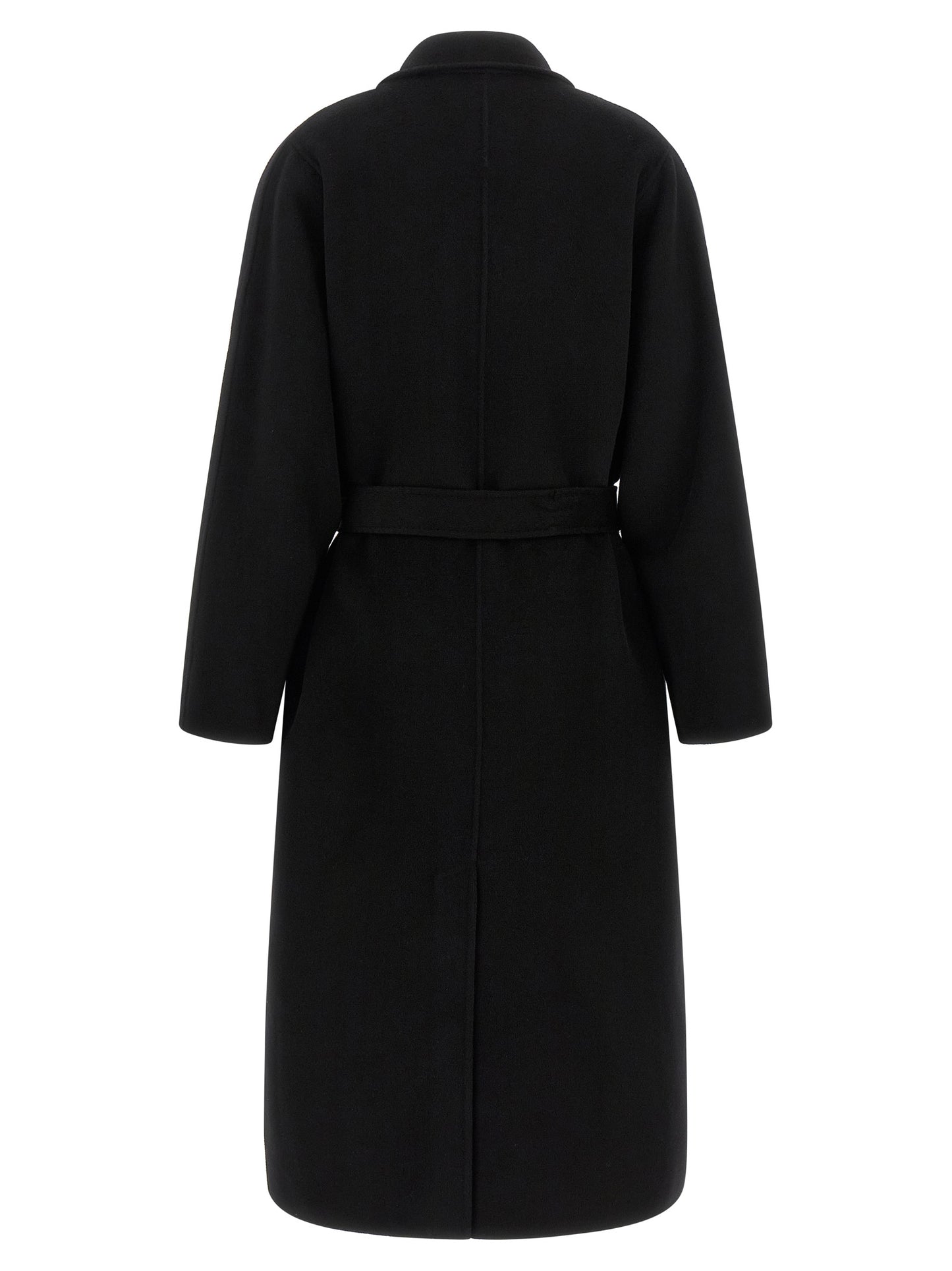 Elisabetta Franchi Black Wool Coat