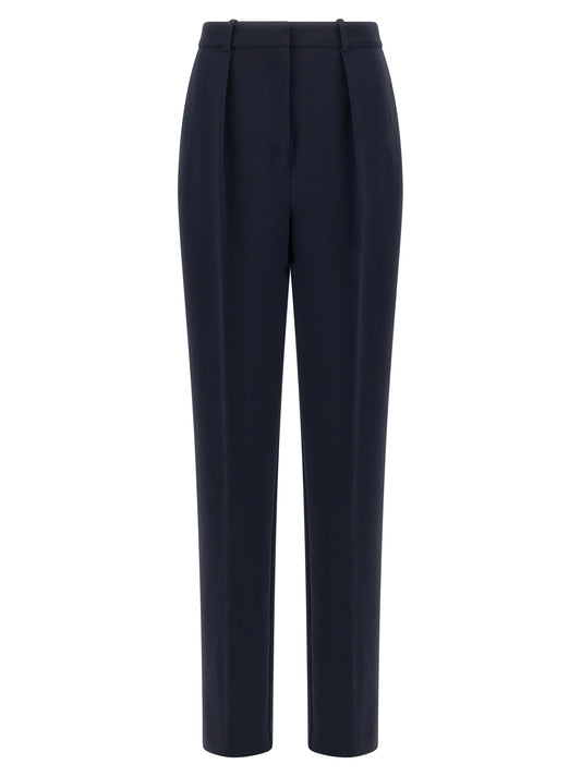 Elisabetta Franchi Blue Polyester Dress Pants