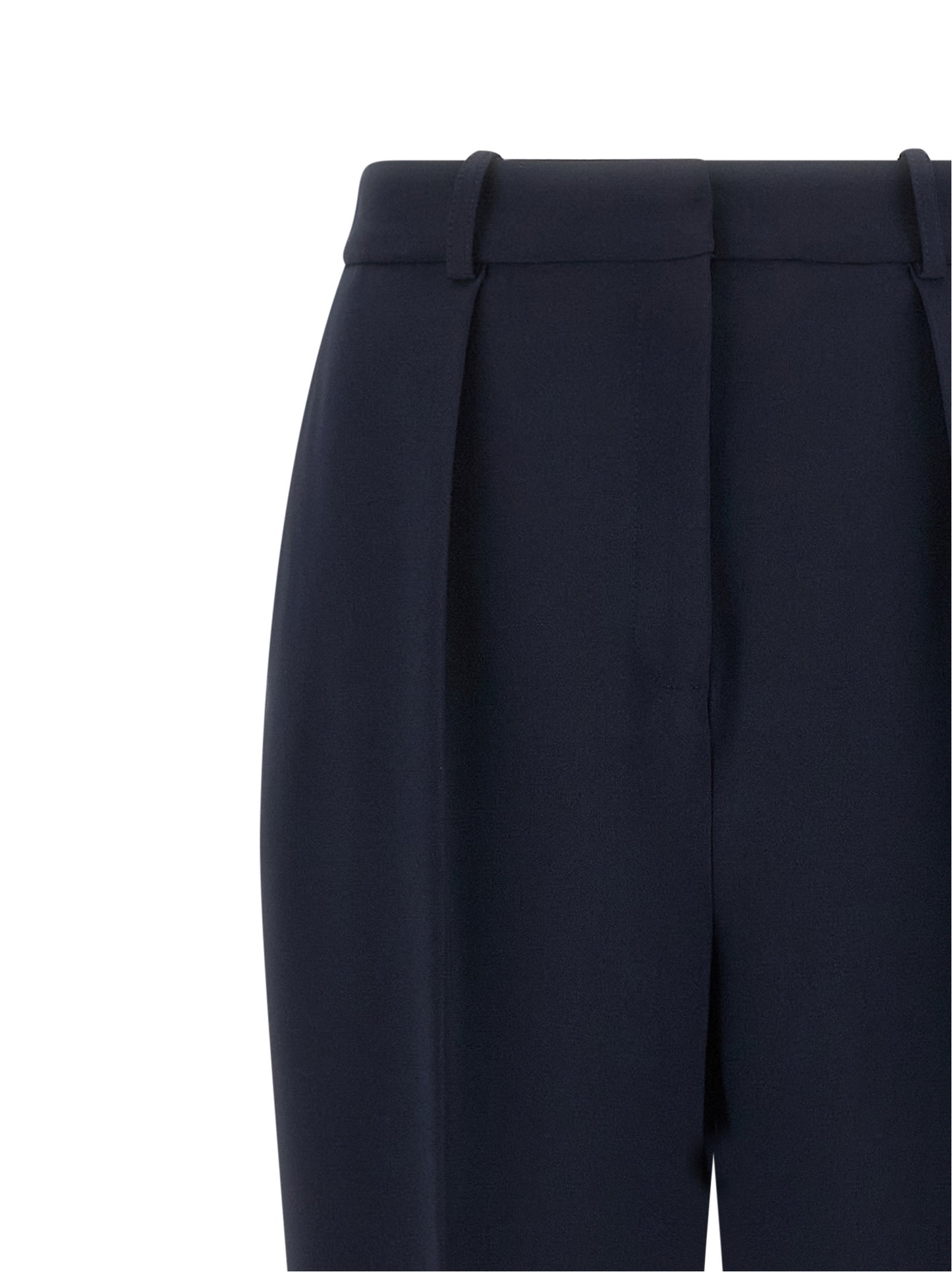 Elisabetta Franchi Blue Polyester Dress Pants