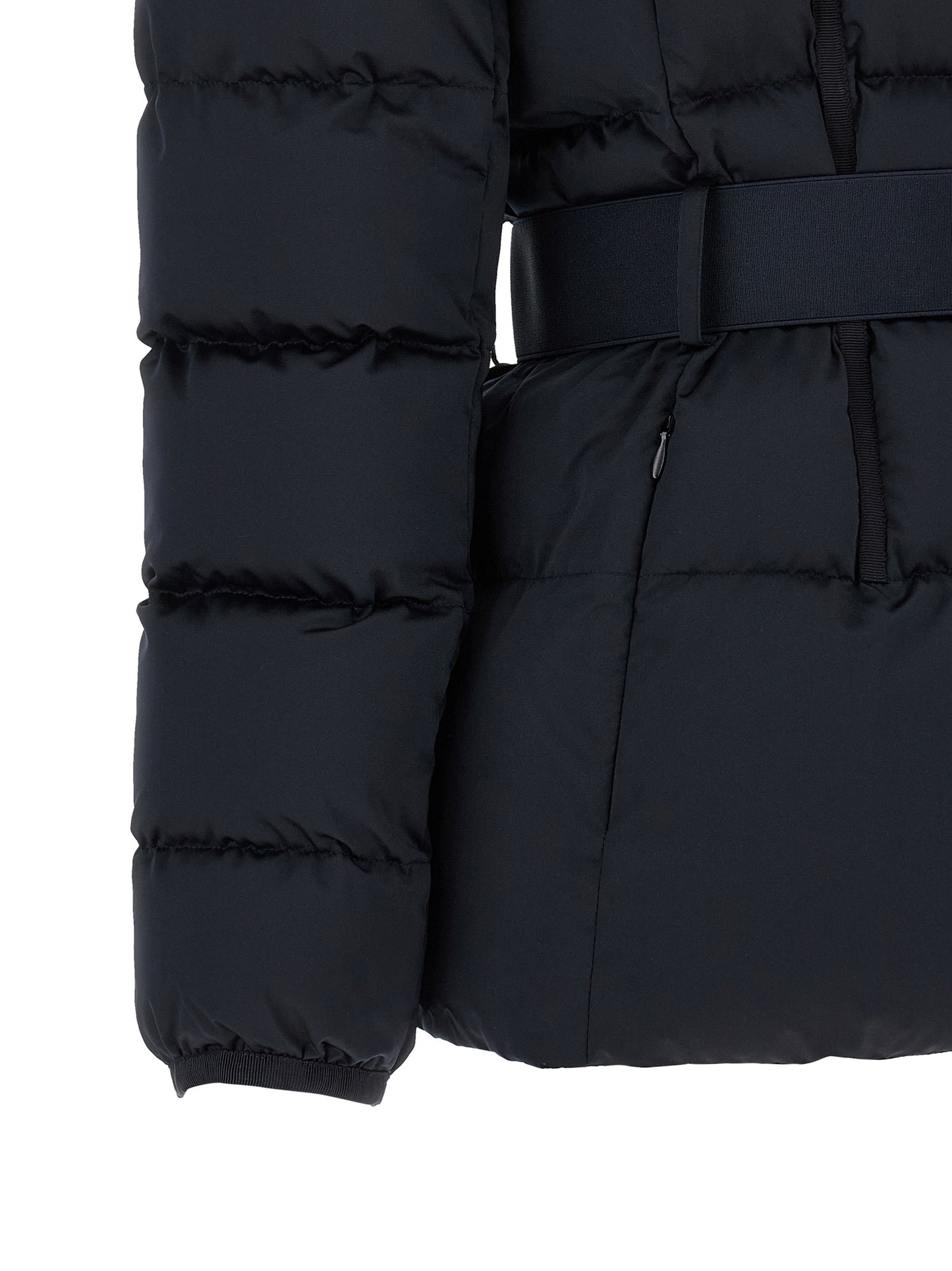 Elisabetta Franchi Black Polyester Full-Length Jacket