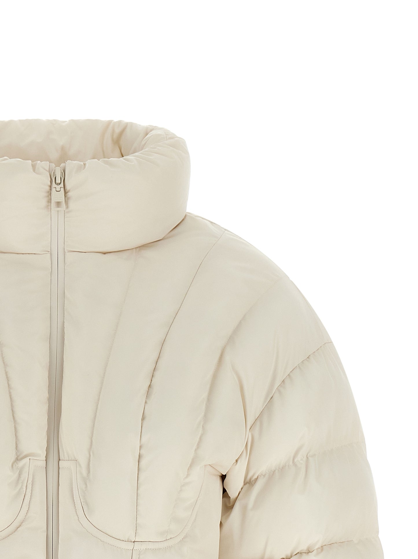 Elisabetta Franchi White Polyester Full-Length Jacket