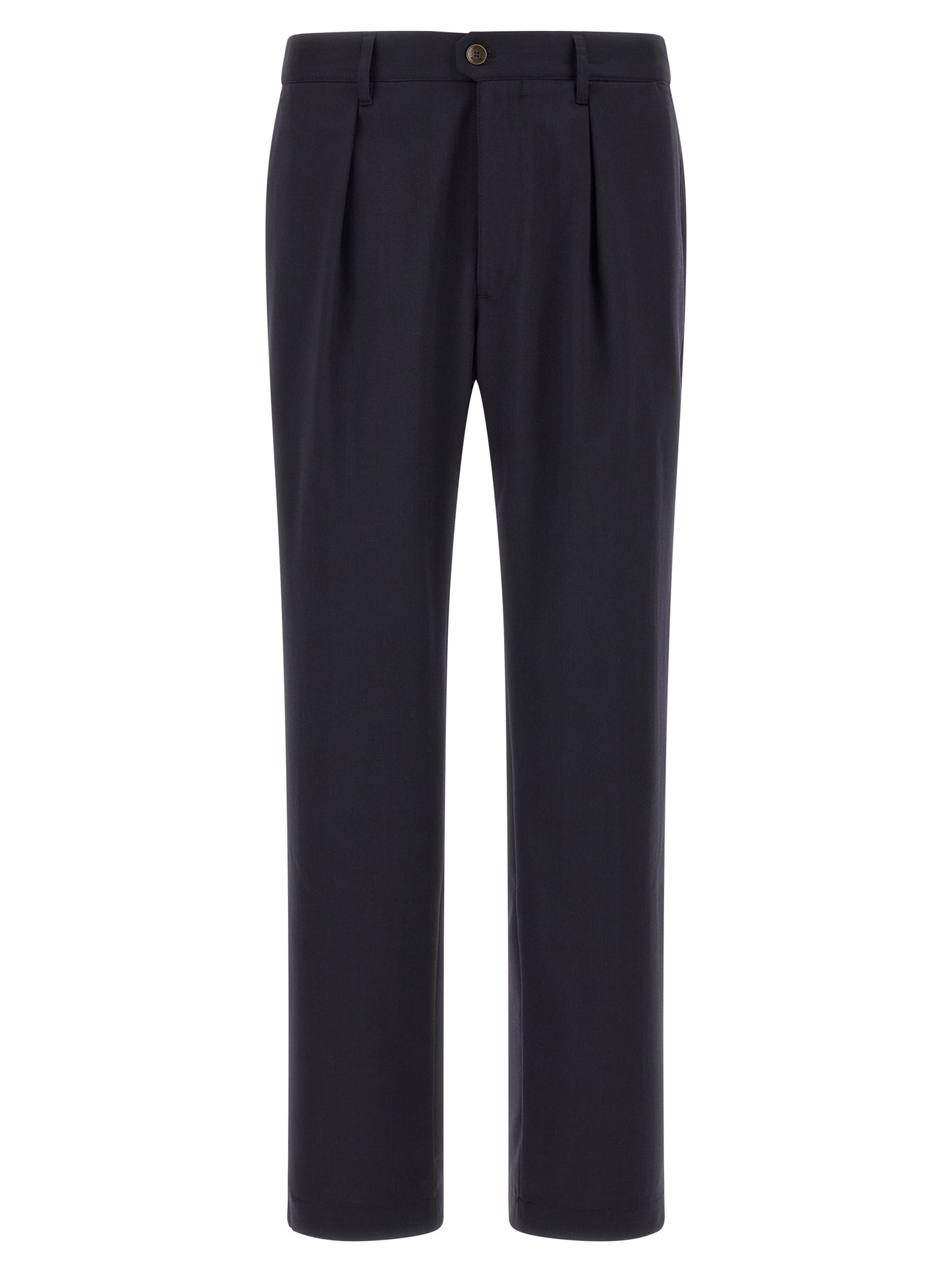 Incotex Blue Polyester Dress Pants