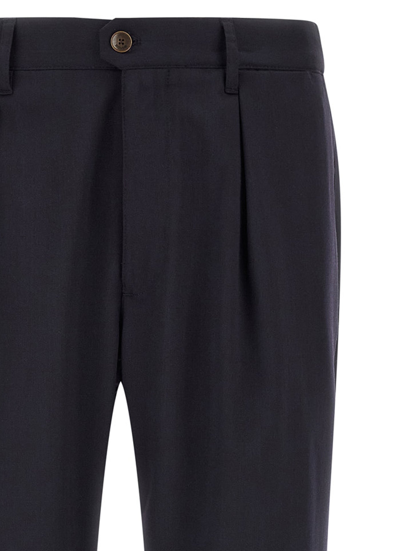 Incotex Blue Polyester Dress Pants