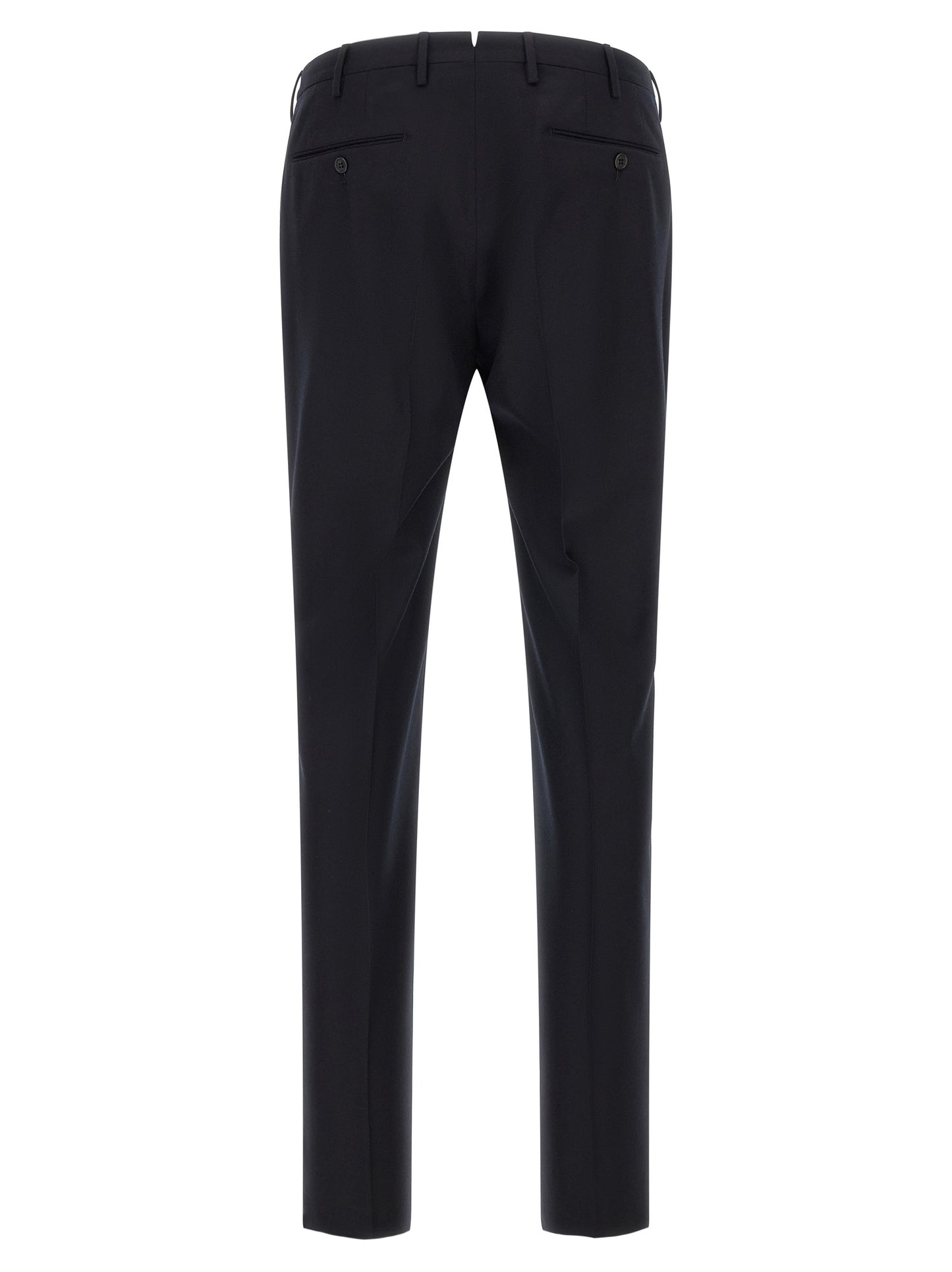 Incotex Blue Virgin Wool Dress Pants