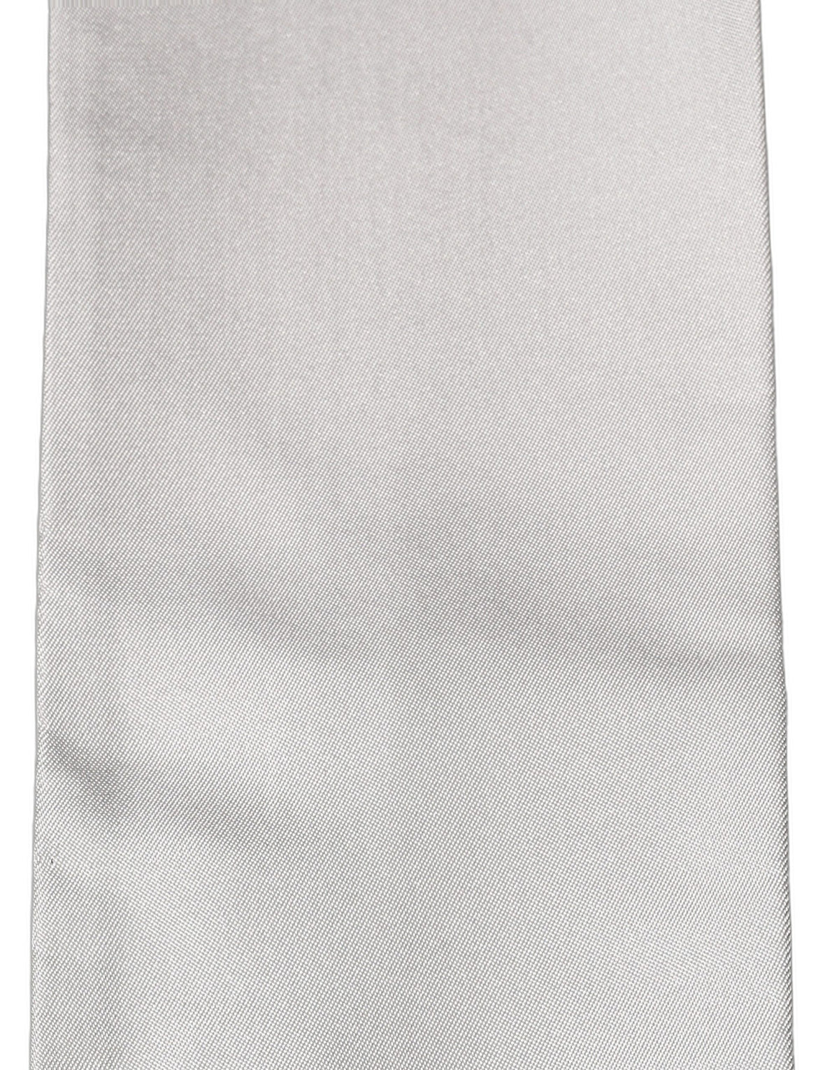 Dolce & Gabbana Light Gray Satin Silk Fringed Lace Stole Scarf