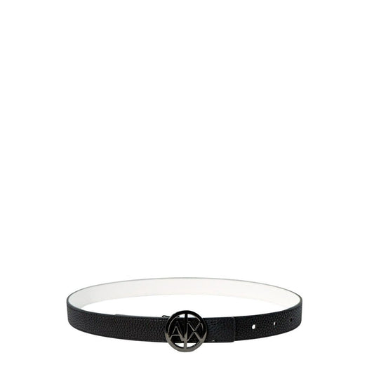 Armani Exchange Black Polyester Thin Belt