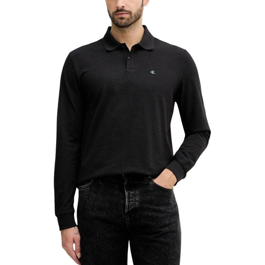 Calvin Klein Jeans Black Cotton Long Sleeve T-Shirt
