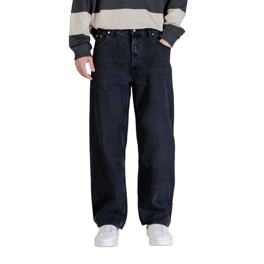 Calvin Klein Jeans Black Cotton Relaxed Fit Jeans