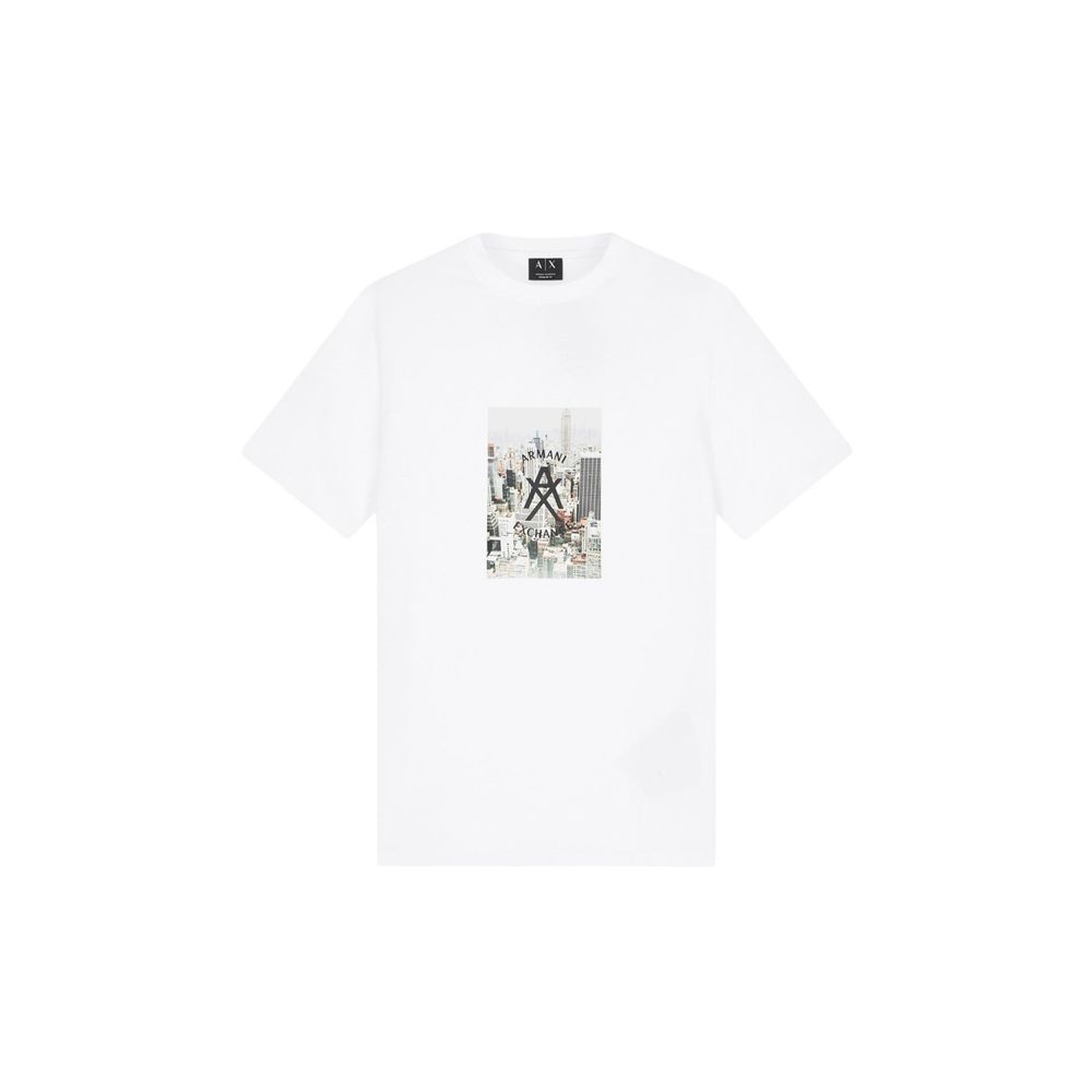 Armani Exchange White Cotton T-Shirt