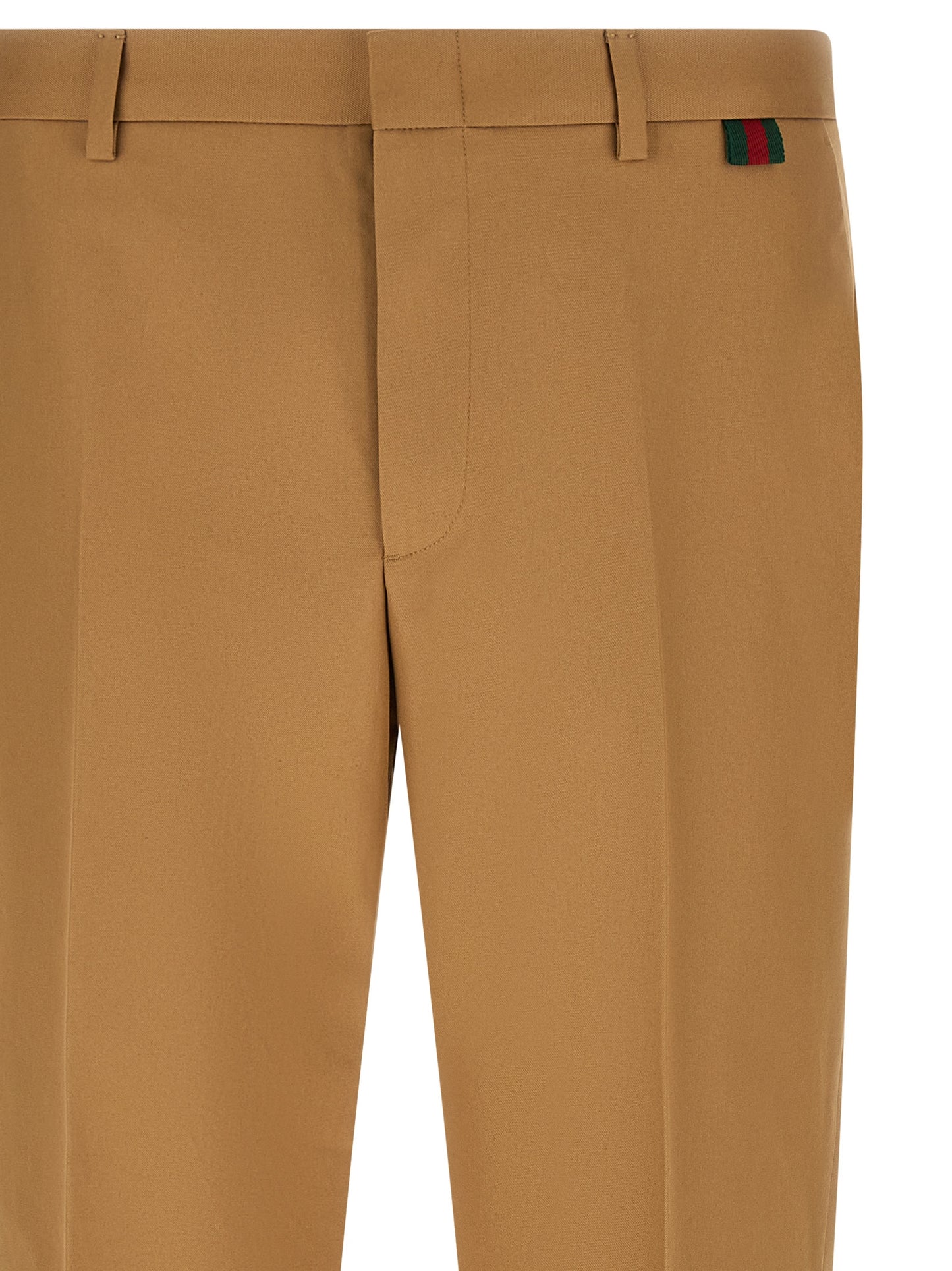 Gucci Beige Cotton Casual Pants