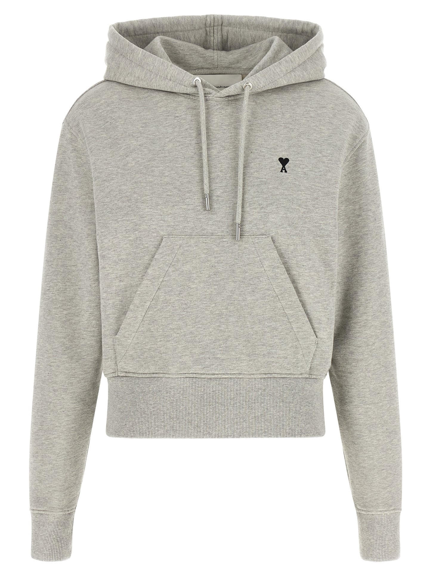 Ami Paris Gray Cotton Sweatshirt