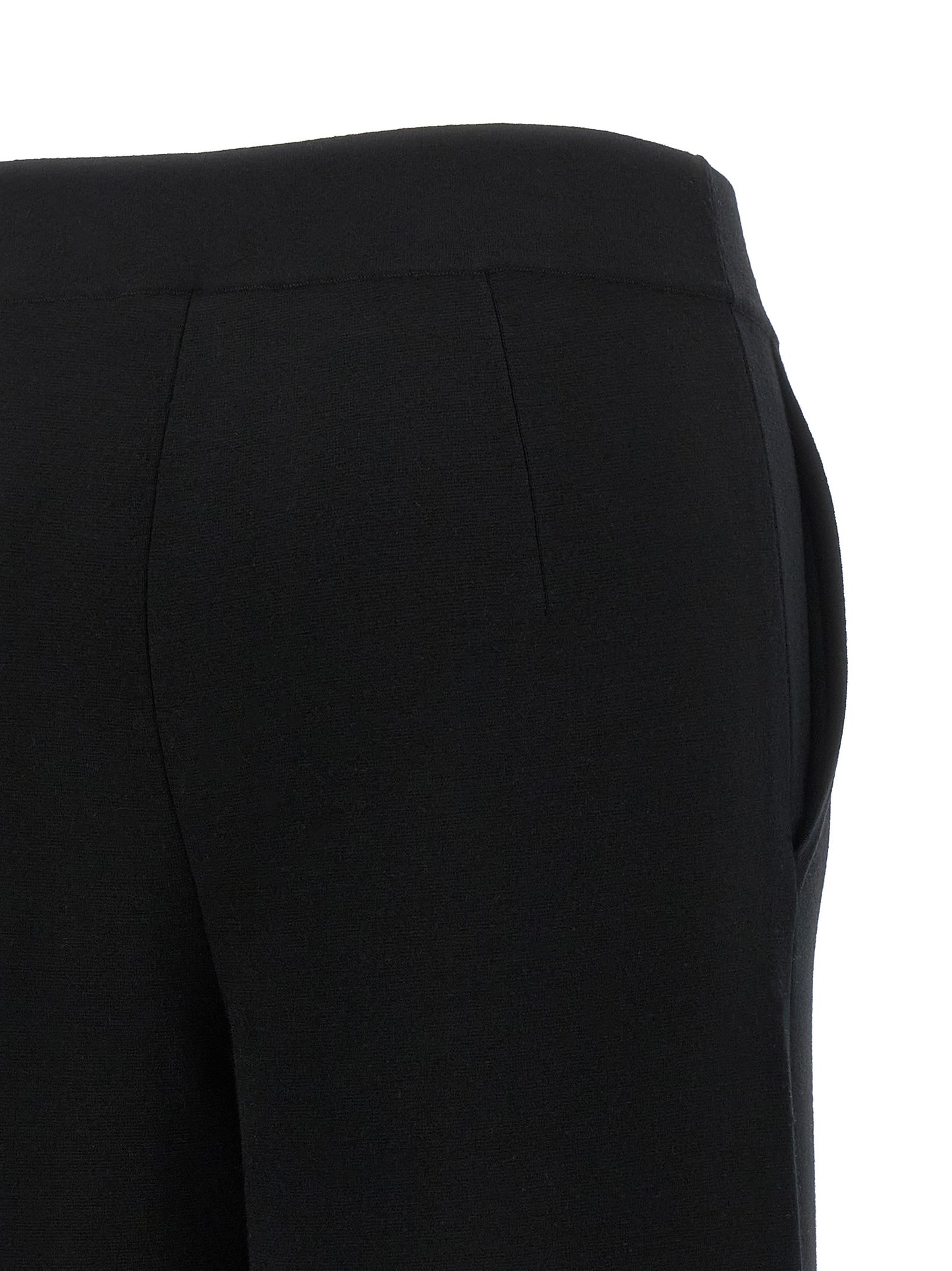 Max Mara Black Wool Casual Pants