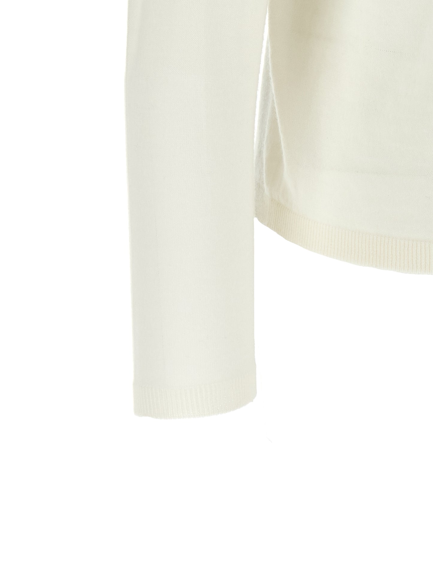 Max Mara White Virgin Wool Cardigan