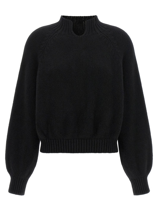Khaite Black Cashmere Cardigan