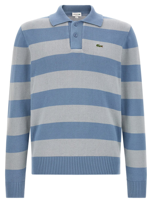 Lacoste Blue Cotton Polo Shirt