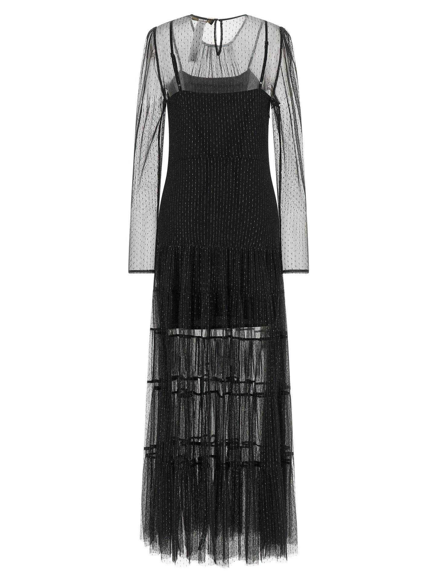 Twinset Black Polyamide Long Dress