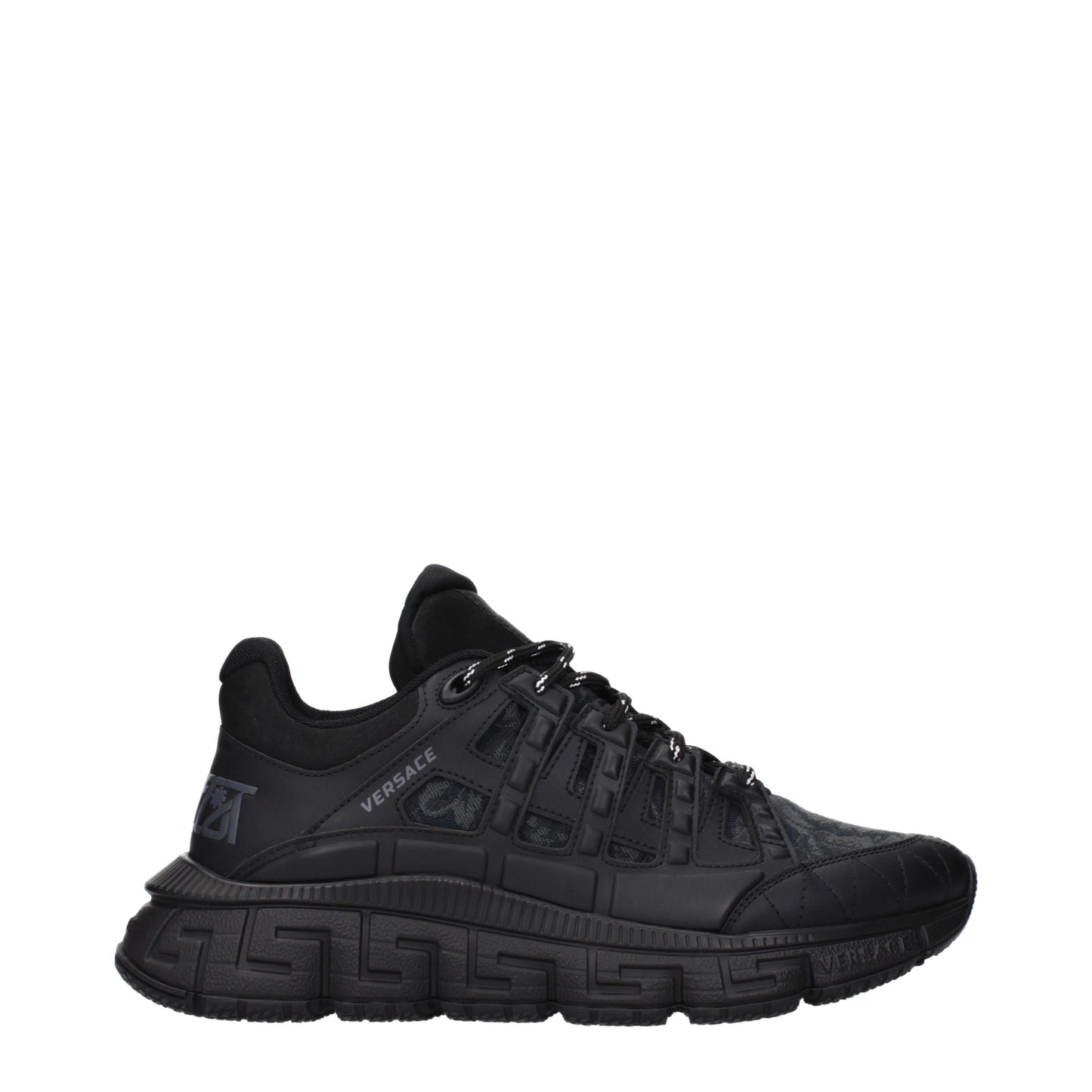 Versace Black Fabric Athletic Sneakers