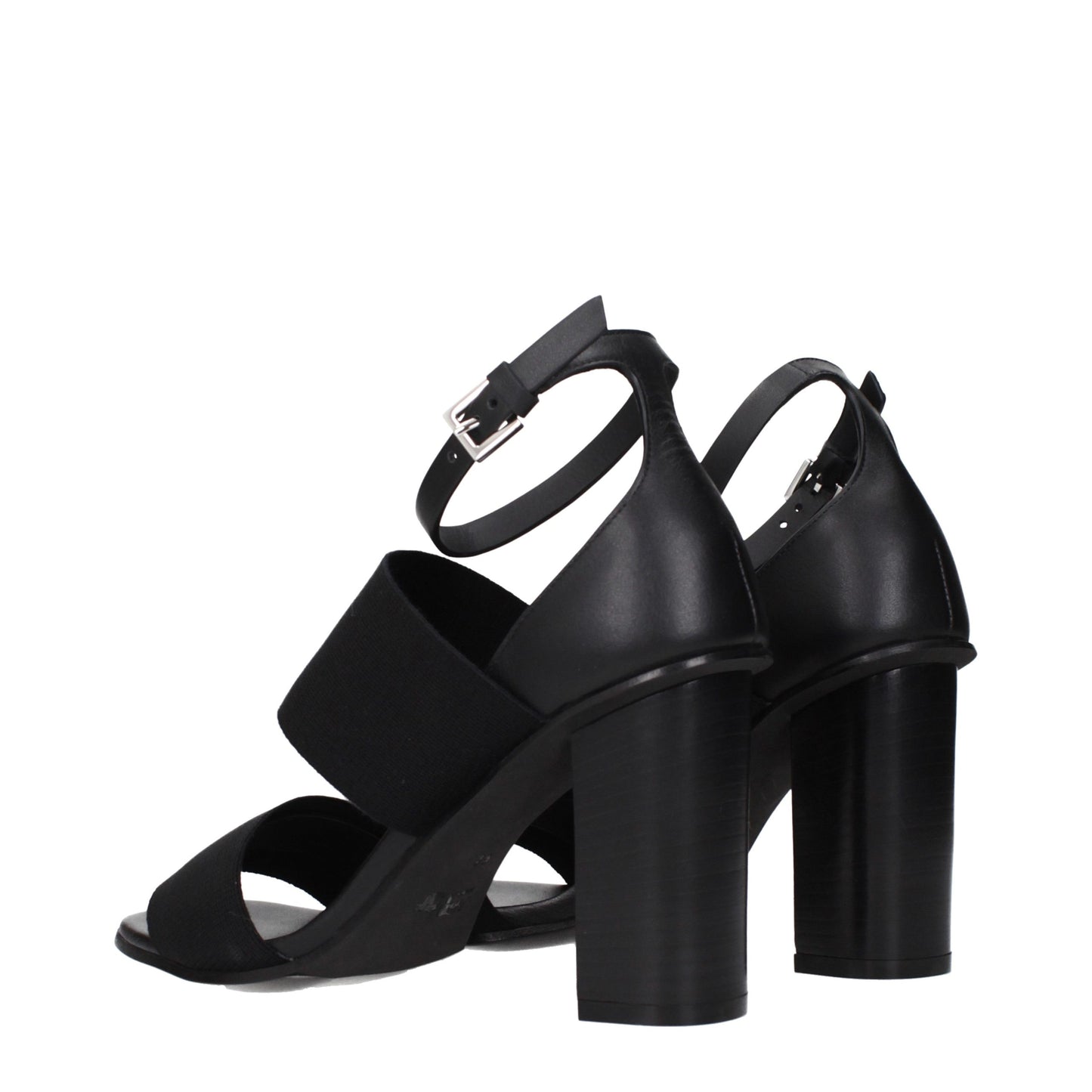Max Mara Black Fabric Platform Sandals