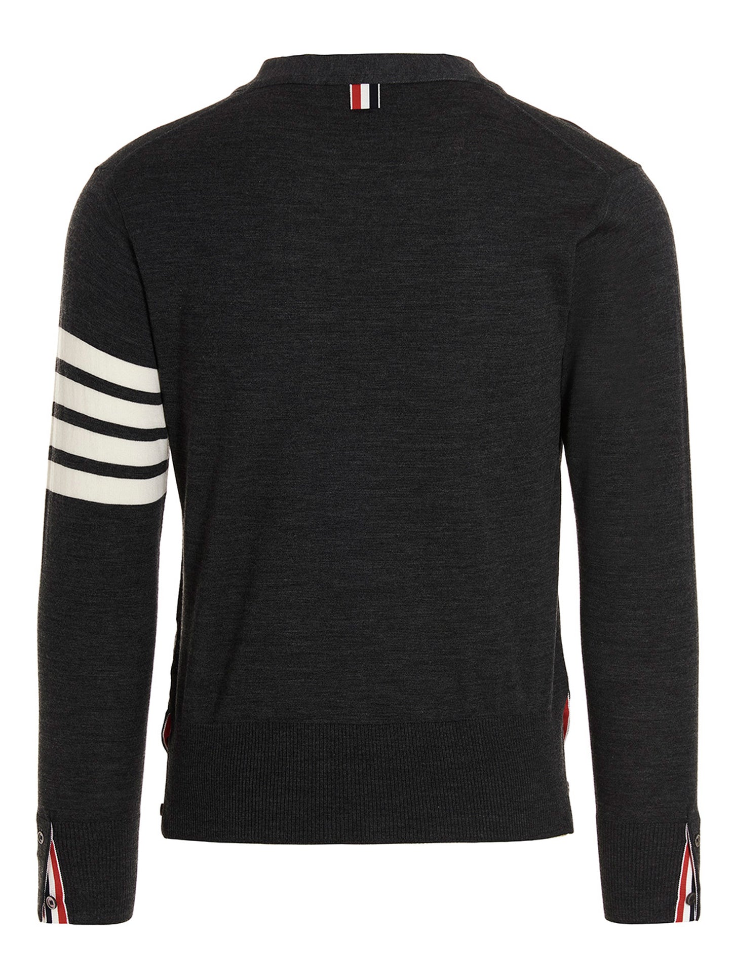Thom Browne Gray Merino Wool Cardigan