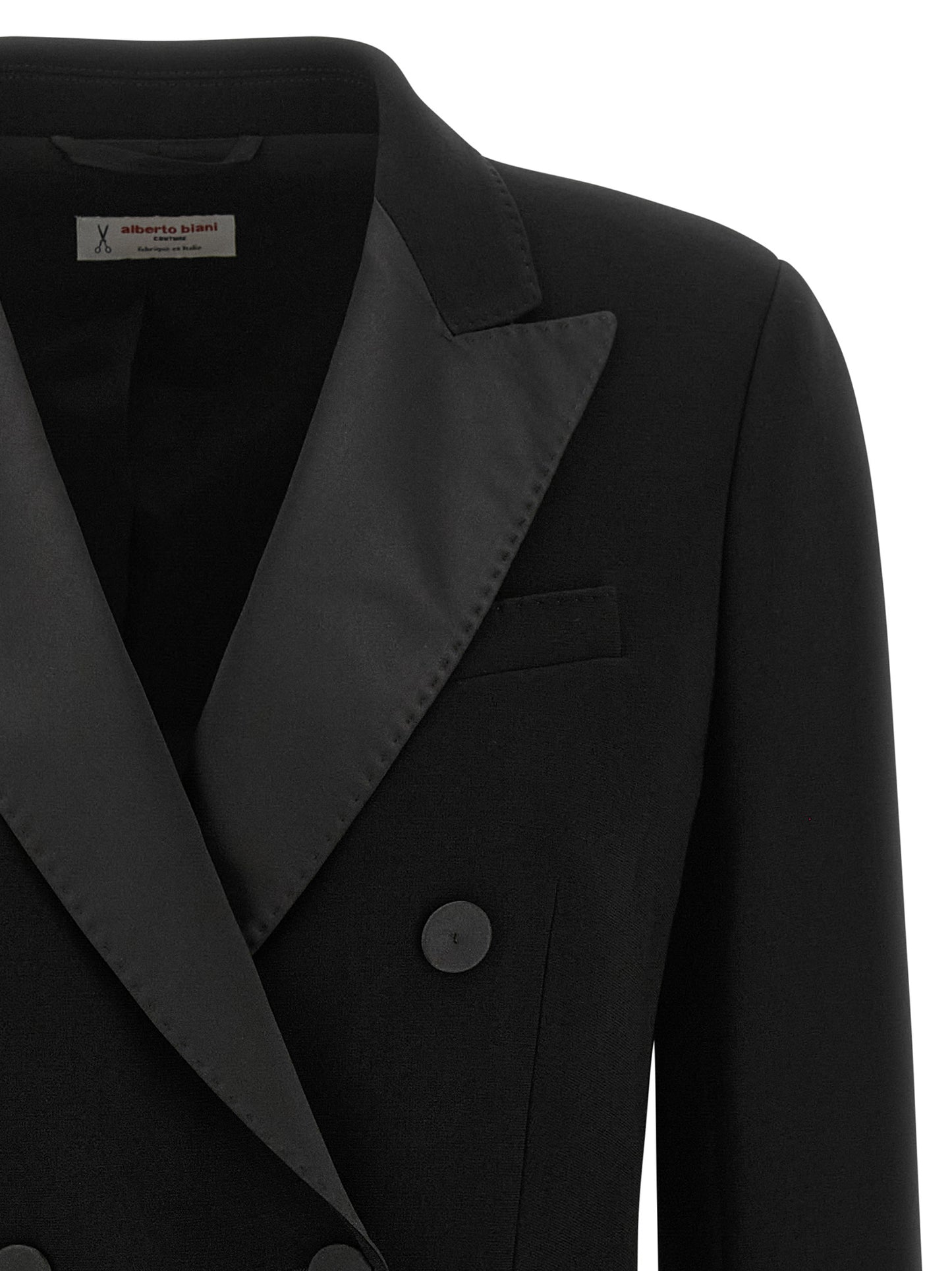 Alberto Biani Black Triacetate Blazer