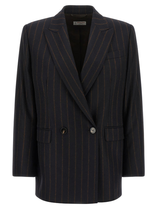 Alberto Biani Blue Wool Blazer