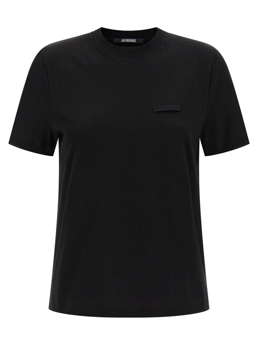 Jacquemus Black Cotton T-Shirt