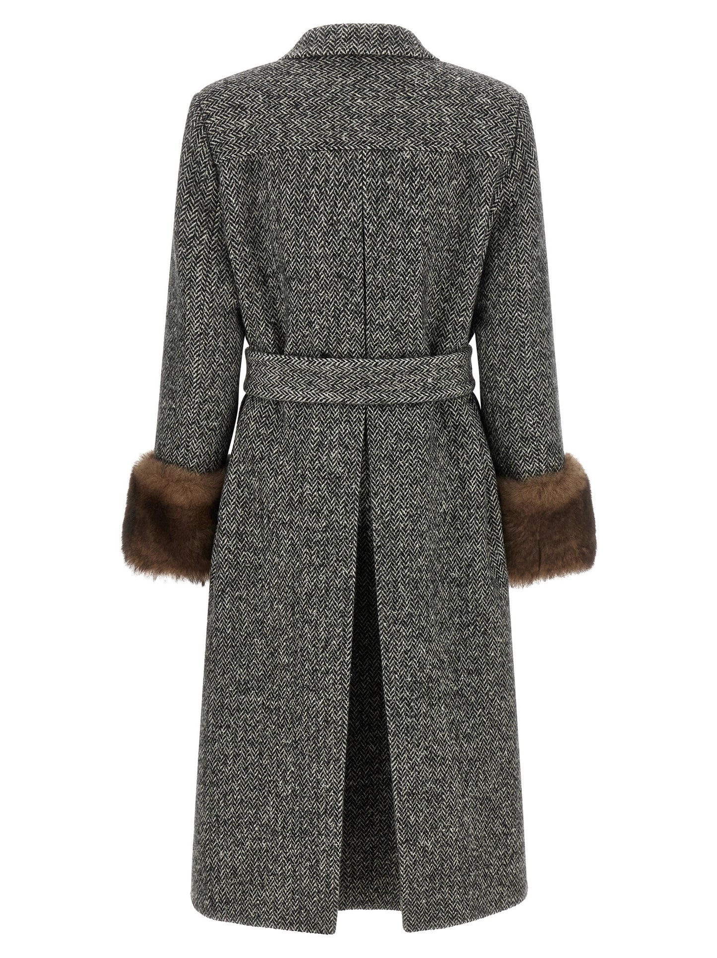 Valentino Garavani Bicolor Virgin Wool Coat