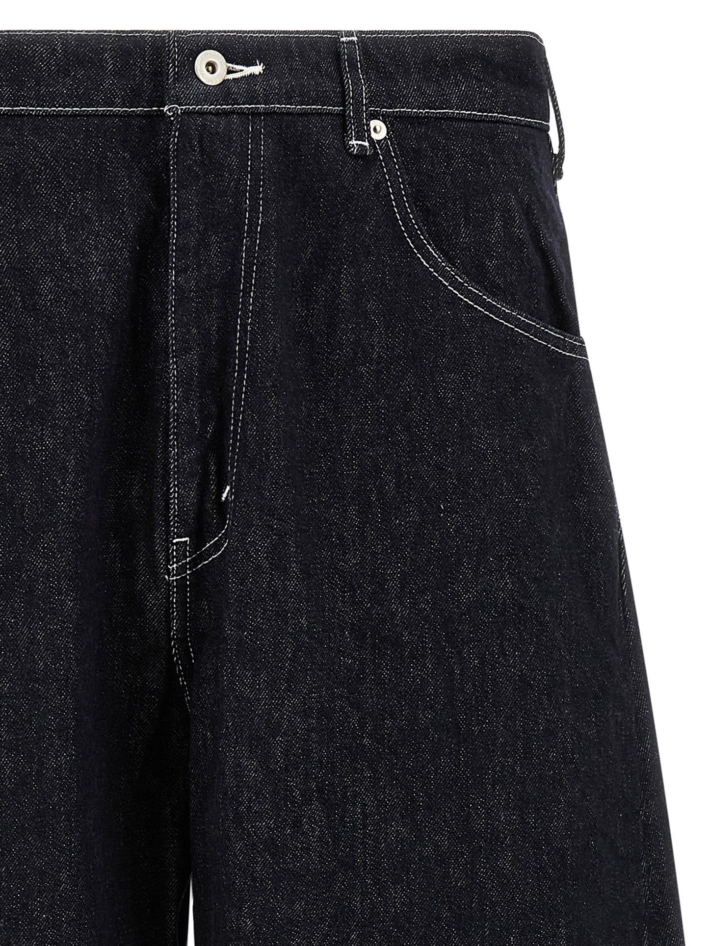 Comme Des Garçons Blue Cotton Jeans Denim