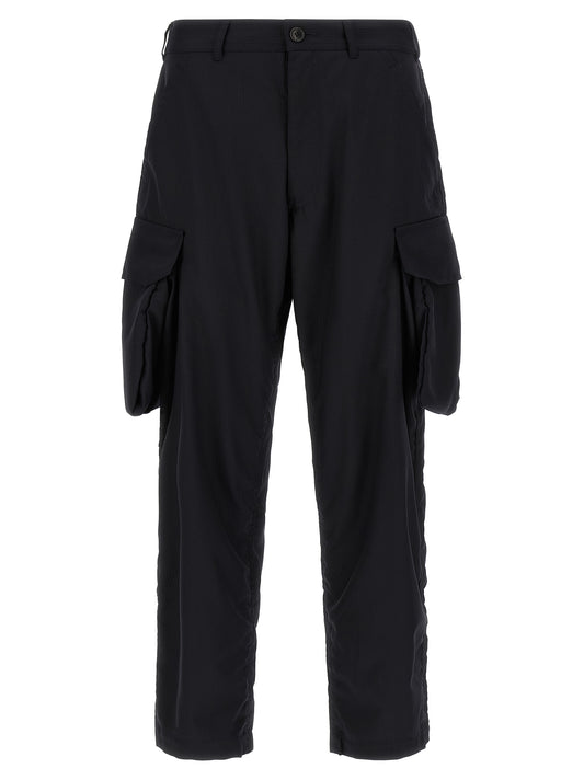 Comme Des Garçons Blue Polyester Cargo Pants