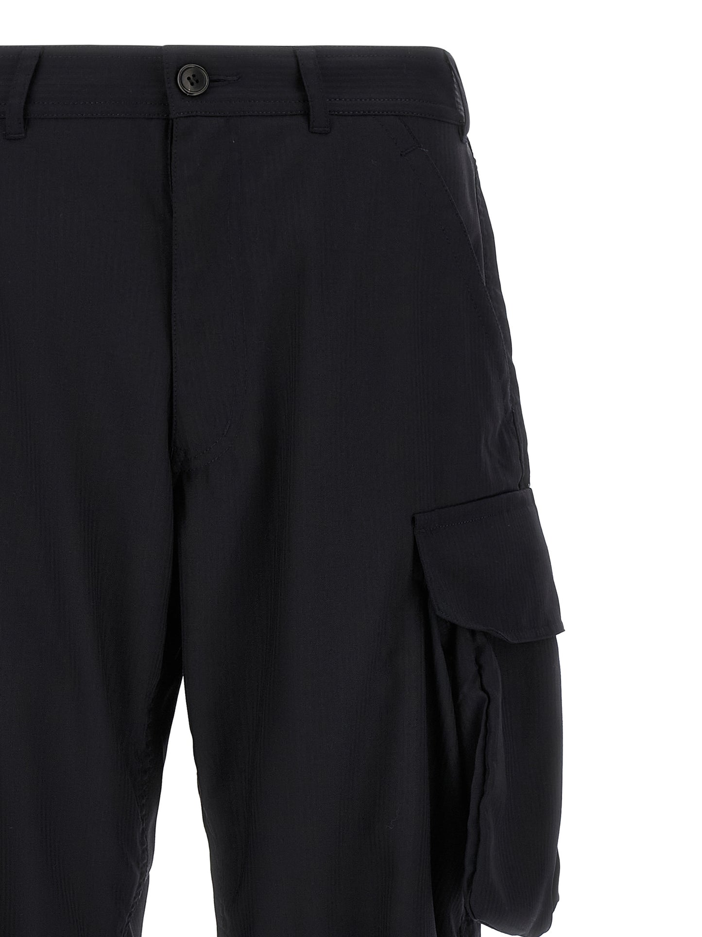 Comme Des Garçons Blue Polyester Cargo Pants