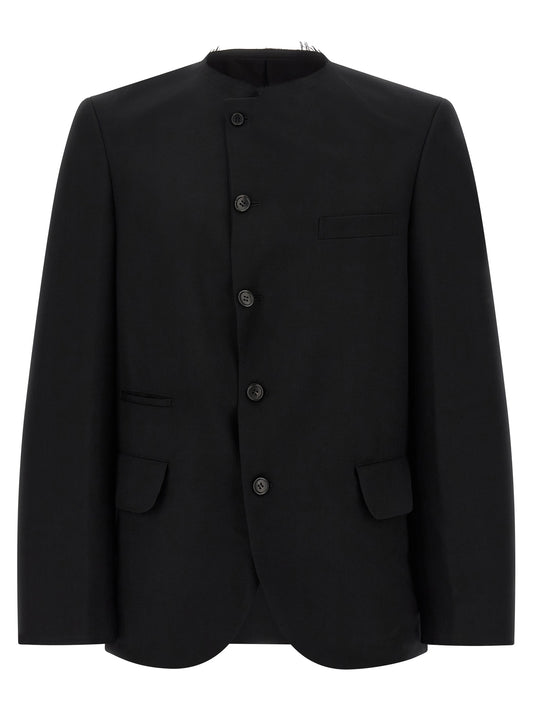 Comme Des Garçons Black Wool Blazer