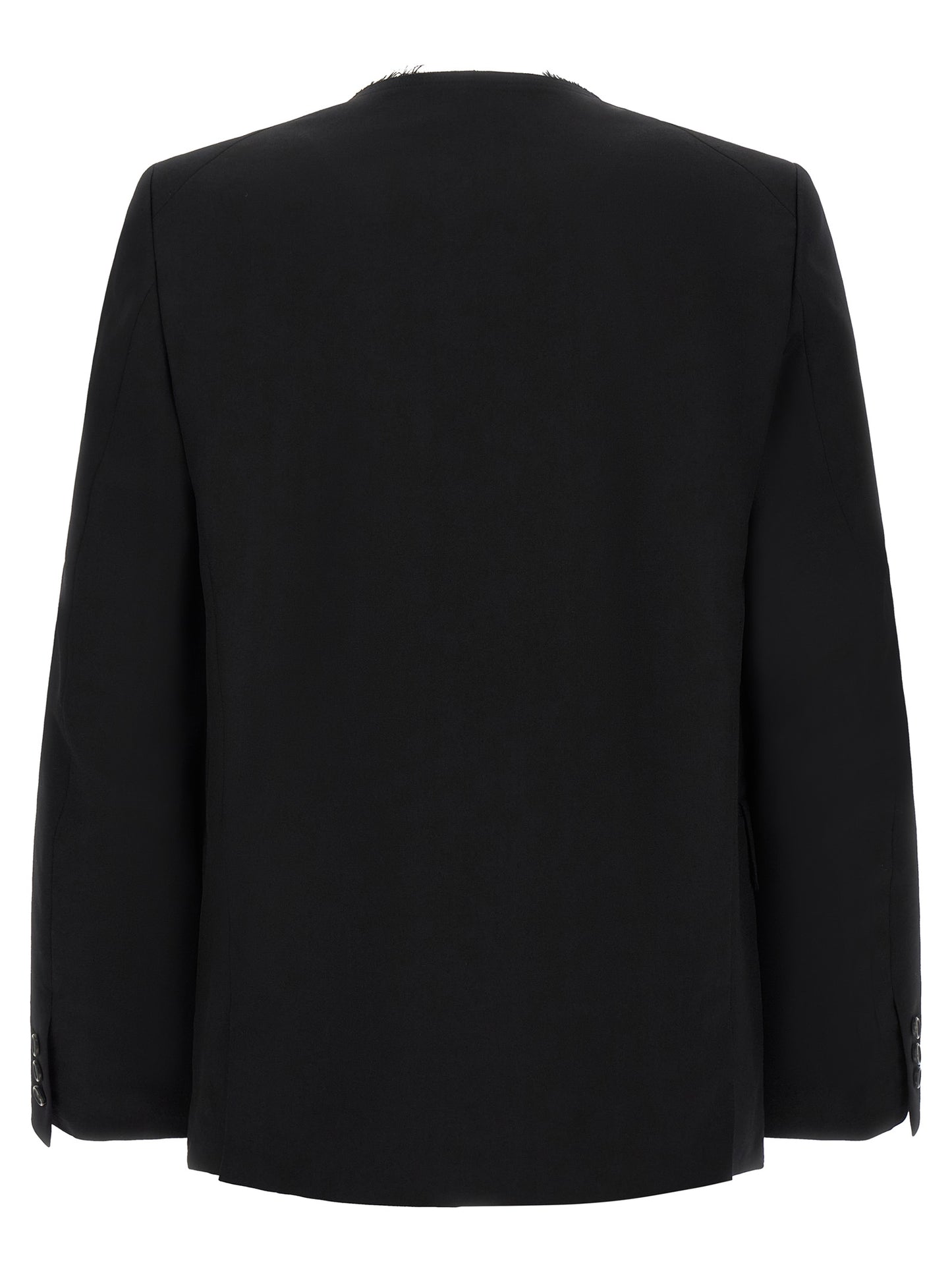 Comme Des Garçons Black Wool Blazer