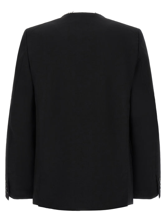 Comme Des Garçons Black Wool Blazer