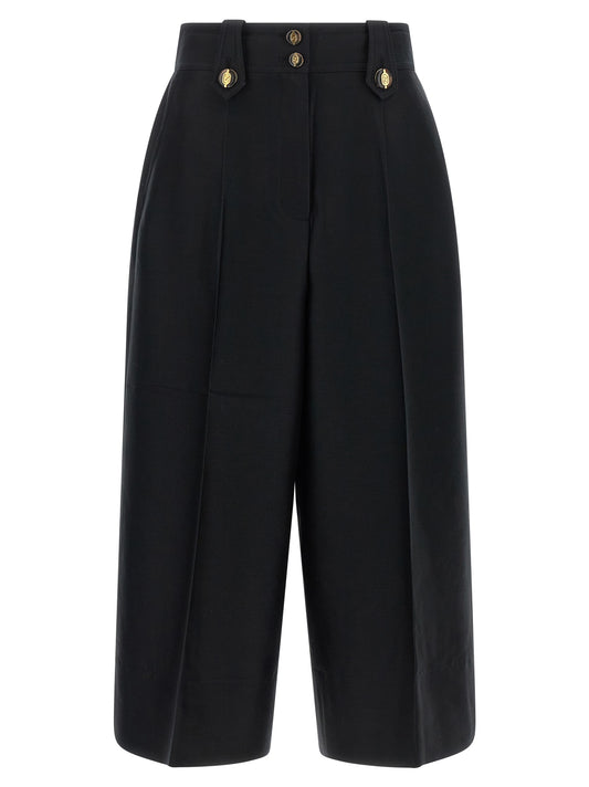 Zimmermann Black Wool Cropped Pants