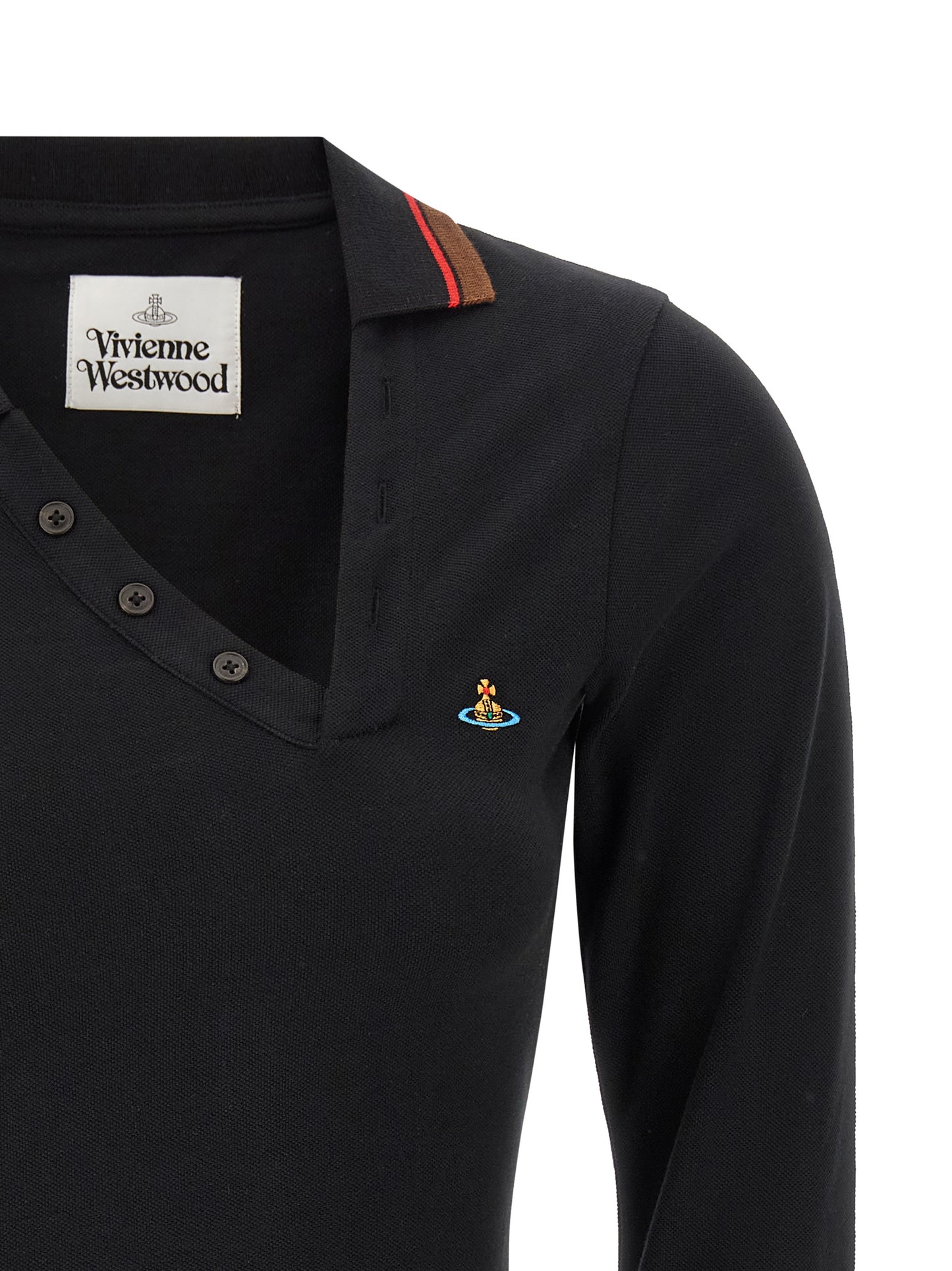 Vivienne Westwood Black Cotton Polo Shirt
