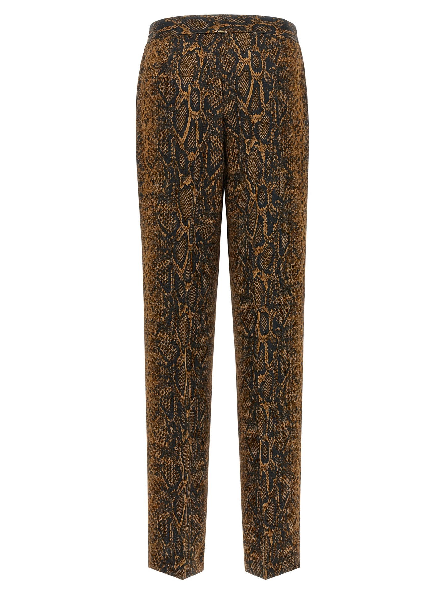 Twinset Brown Viscose Casual Pants