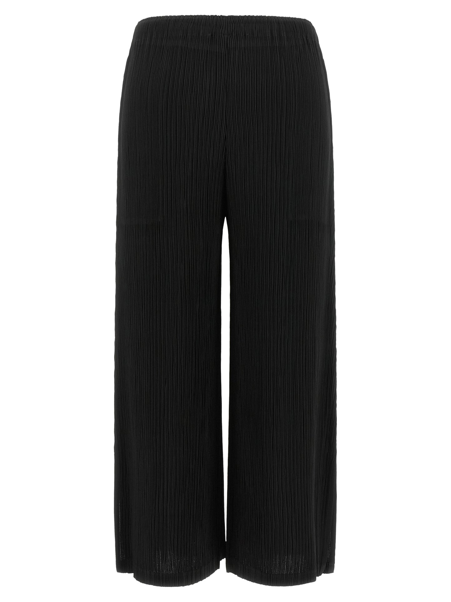 Issey Miyake Black Polyester Casual Pants