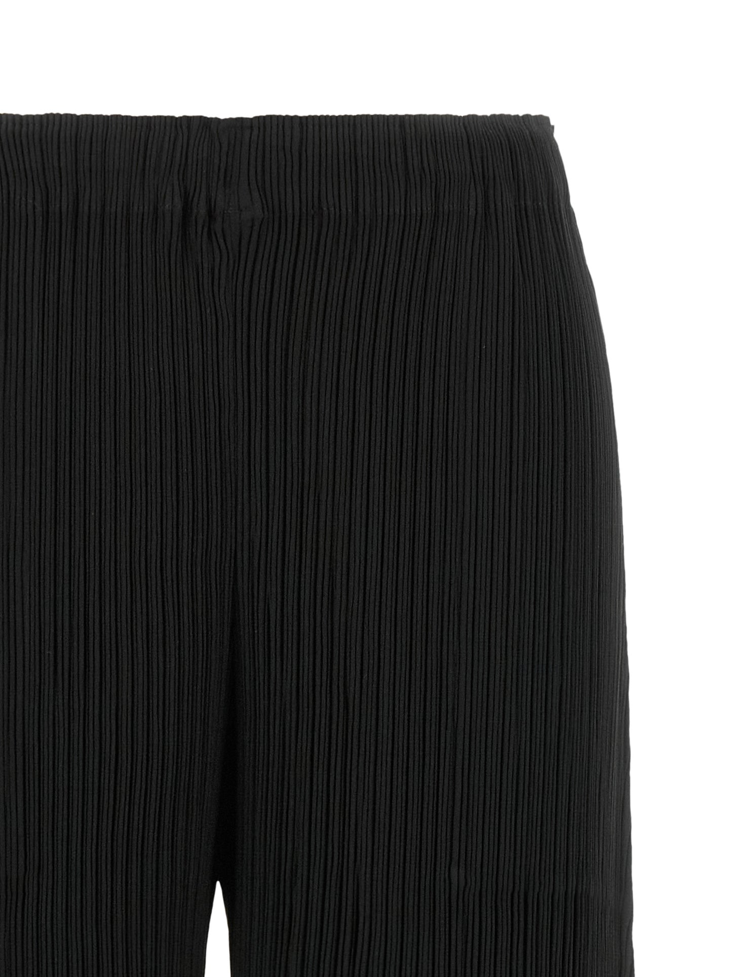 Issey Miyake Black Polyester Casual Pants
