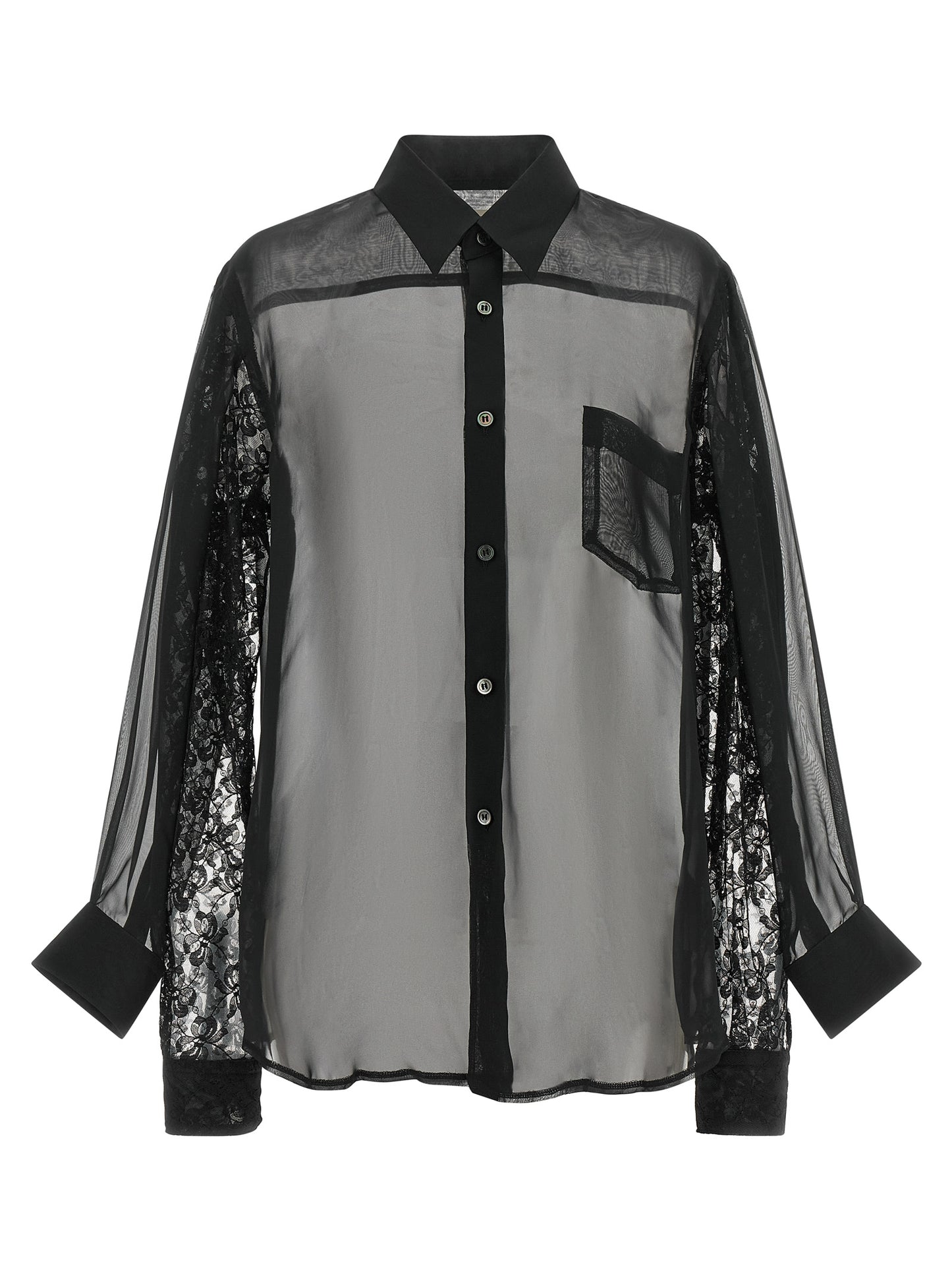 Comme Des Garçons Black Polyester Blouse
