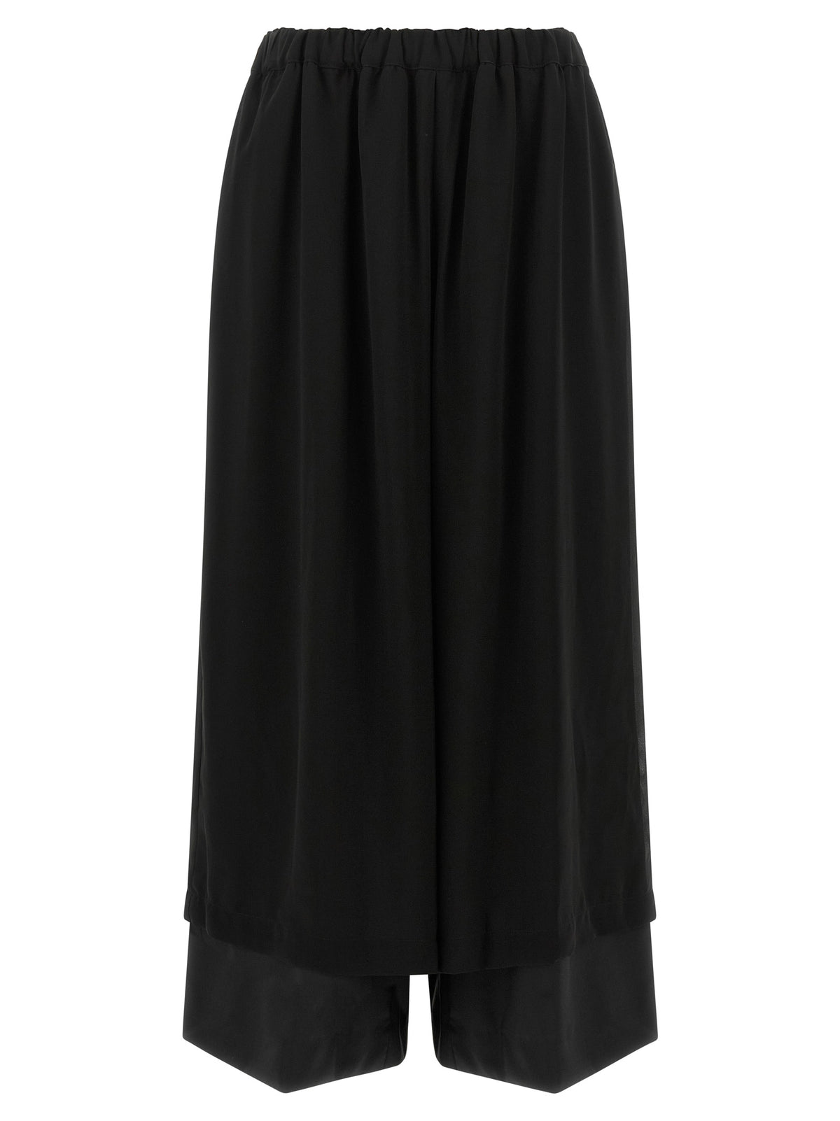 Comme Des Garçons Black Wool Casual Pants