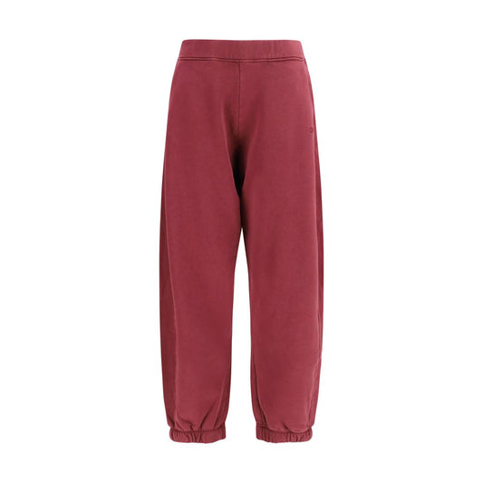 Off-White Purple Cotton Joggers (Workout Pants)