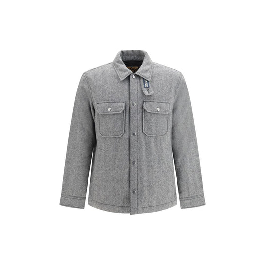 Woolrich Gray Wool Oves Aries Jacket