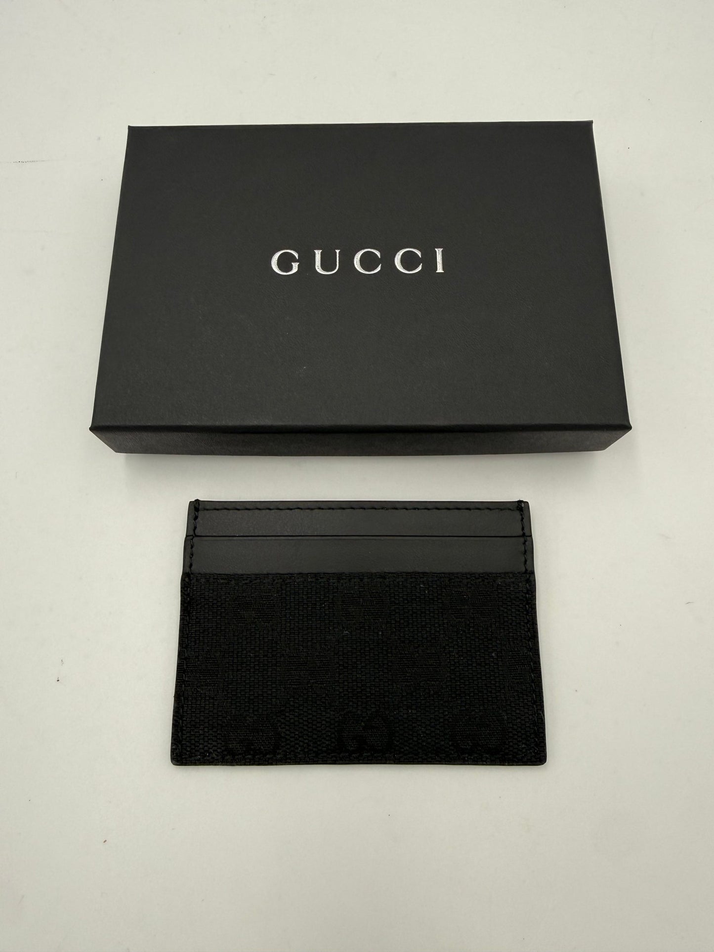 Gucci GUCCI GG Canvas Black Cardholder