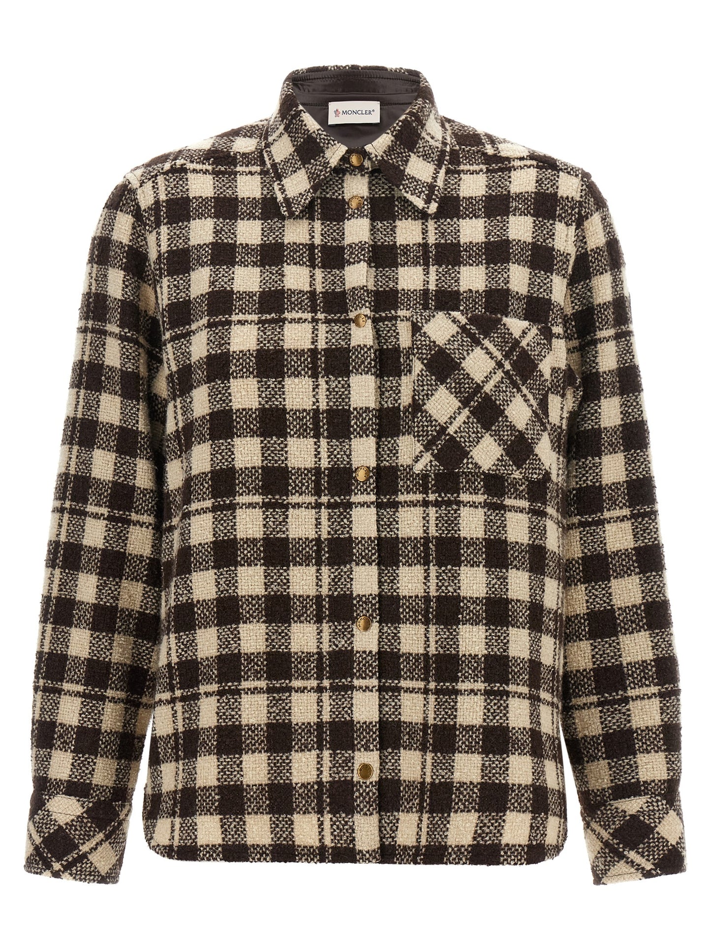 Moncler Brown Wool Blouse
