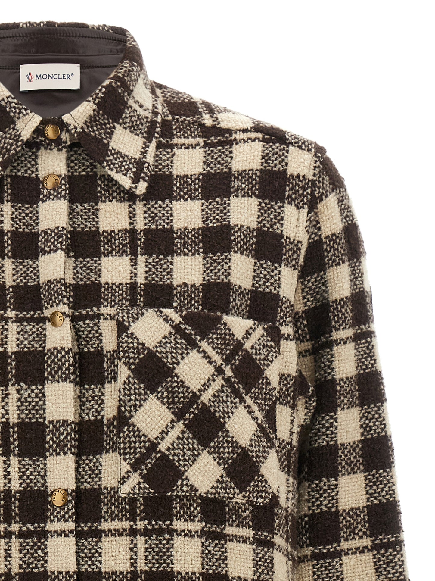 Moncler Brown Wool Blouse
