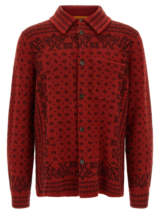 Guest in Residence Red Cashmere Blouse