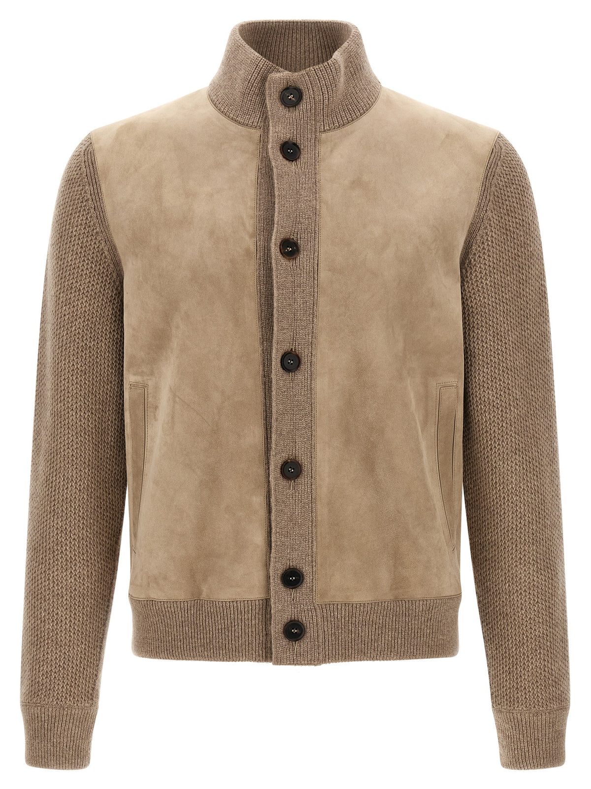 ZEGNA Beige Cashmere Cardigan