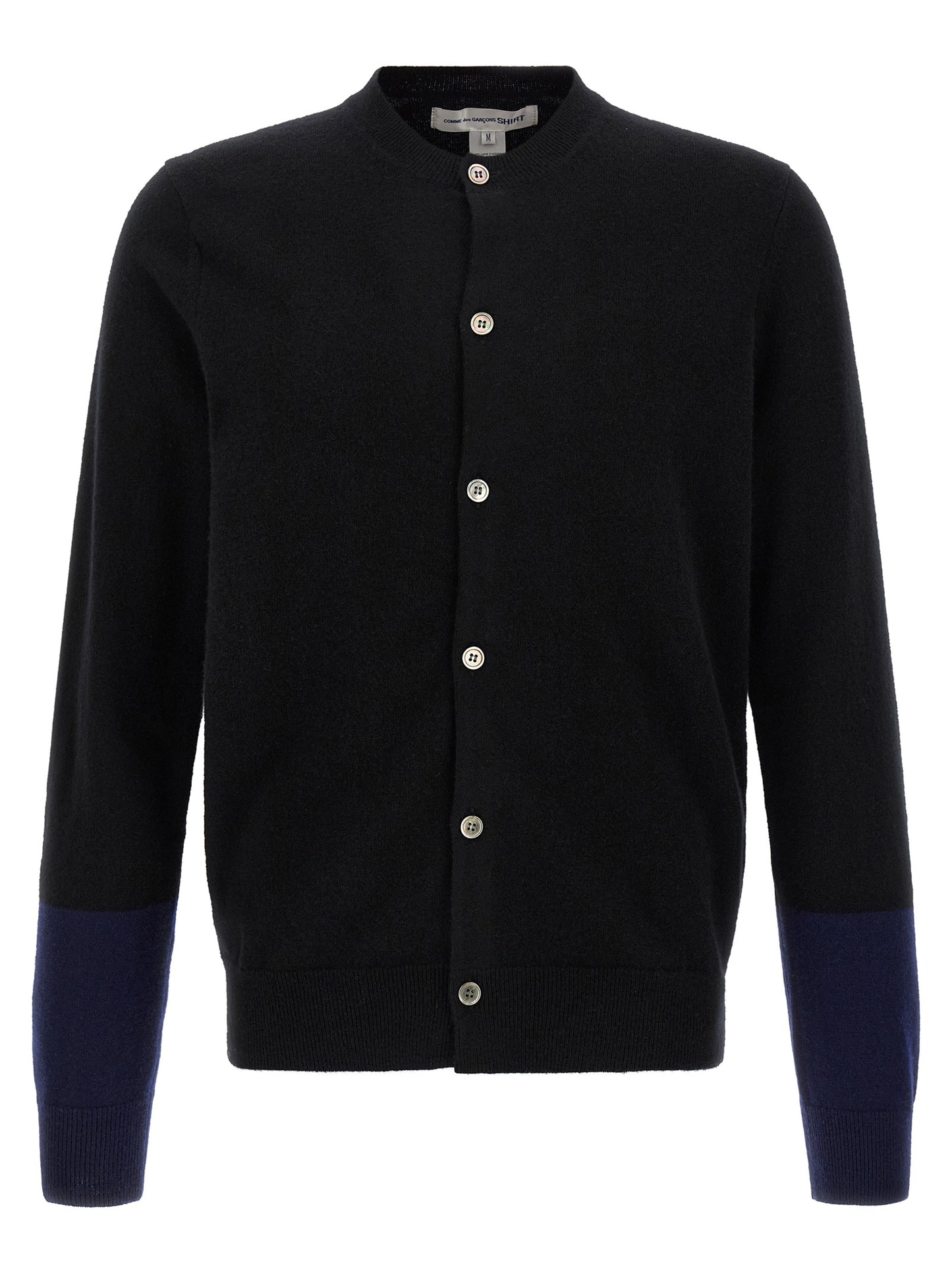 Comme Des Garçons Black Wool Cardigan